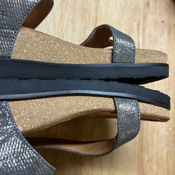 SALVIA Leather/Suede Anoros Sandals in Lizzard Pewter - Picture 9 of 16